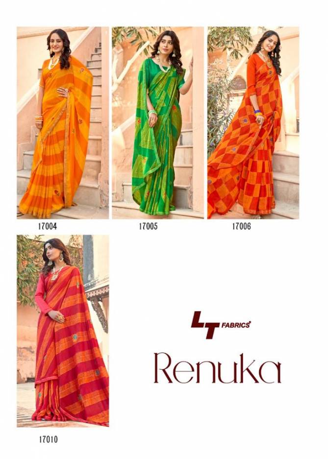Lt Renuka Ethnic Wear Designer Wholesale Printed Sarees
